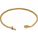 14K Yellow 1 CTW Diamond Line Bracelet - 65211860000P photo 2