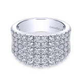 Gabriel & Co. 14k White Gold Lusso Diamond Ring - LR6365W44JJ photo
