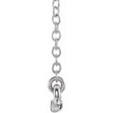 14K White .07 CTW Petite Diamond Bar 16-18 Necklace - 65201760001P photo 2