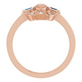 14K Rose 1/6 CTW Diamond Vintage-Inspired Ring - 124038602P photo 2