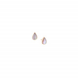 Kabana 14k Rose Gold Mother of Pearl Inlay Earring photo