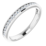 14K White 1/2 CTW Diamond Anniversary Band - 12298160046P photo