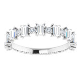 14K White 7/8 CTW Diamond Anniversary Band - 1236296065P photo 3