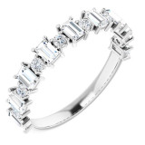 14K White 7/8 CTW Diamond Anniversary Band - 1236296065P photo