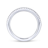 Gabriel & Co. 14k White Gold Contemporary Anniversary Wedding Band - WB13859R4W44JJ photo 2