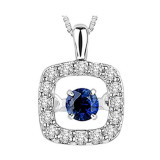 Gems One 14KT White Gold & Diamond Rhythm Of Love Neckwear Pendant   - 1/8 ctw - ROL1097-4WCS photo