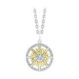 Gems One Silver Cubic Zirconia Pendant - PD10369-SSWY photo