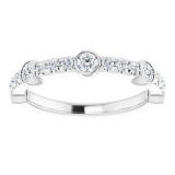 14K White 3/4 CTW Diamond Anniversary Band - 123606600P photo 3