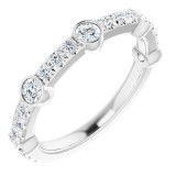 14K White 3/4 CTW Diamond Anniversary Band - 123606600P photo