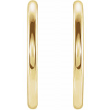 14K Yellow 20 mm Vintage-Inspired Hoop Earrings - 86731601P photo 2