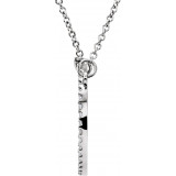 14K White 1/6 CTW Diamond 16 Necklace - 84155104P photo 2