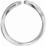 14K White Negative Space Ring - 51690101P photo 2