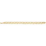14K Yellow 5.7 mm Double Link Charm 8 Bracelet - 6516301002P photo 2