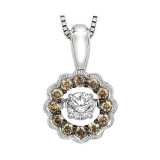 Gems One 14KT White Gold & Diamond Rhythm Of Love Neckwear Pendant  - 3/8 ctw - ROL1081-4WCDB photo