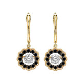 Gems One 14KT Yellow Gold & Diamond Rhythm Of Love Fashion Earrings  - 1/2 ctw - ROL2081-4YCBLK photo