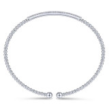 Gabriel & Co. 14k White Gold Bujukan Diamond Bangle Bracelet - BG4262-65W45JJ photo 3