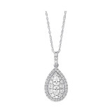 Gems One 14Kt White Gold Diamond (1/2Ctw) Pendant - PD35797-4WD photo