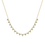 Gabriel & Co. 14k Yellow Gold Lusso Diamond Necklace - NK6023Y45JJ photo