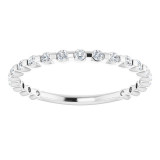 14K White 1/4 CTW Diamond Anniversary Band - 123208600P photo 3