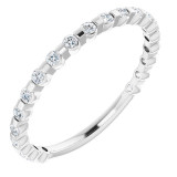 14K White 1/4 CTW Diamond Anniversary Band - 123208600P photo