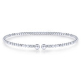 Gabriel & Co. 14k White Gold Bujukan Bangle Bracelet - BG4107-65W4JJJ photo