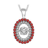 Gems One 14KT White Gold & Diamond Rhythm Of Love Neckwear Pendant   - 3/8 ctw - ROL1075-4WCR photo