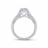 Gabriel & Co. 14k White Gold Contemporary Straight Engagement Ring - ER11755R3W44JJ photo 2