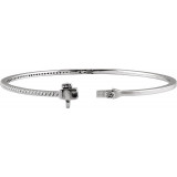 14K White 1/2 CTW Diamond Pavu00e9 7 Bracelet - 65160760000P photo 2