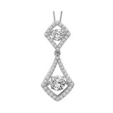 Gems One 14KT White Gold & Diamond Rhythm Of Love Neckwear Pendant  - 3/4 ctw - ROL1010-4WC photo