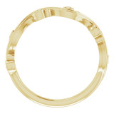 14K Yellow .05 CTW Diamond Sculptural-Inspired Anniversary Band - 123463601P photo 2