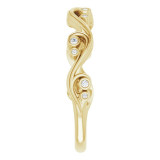 14K Yellow .05 CTW Diamond Sculptural-Inspired Anniversary Band - 123463601P photo 4