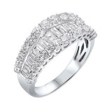 Gems One 14Kt White Gold Diamond (1Ctw) Ring - RG10241-4WC photo