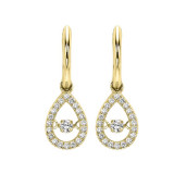 Gems One 10KT Yellow Gold & Diamond Rhythm Of Love Fashion Earrings  - 1/5 ctw - ROL1024-1YC photo