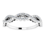 14K White 1/4 CTW Diamond Anniversary Band - 123125600P photo 3