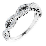 14K White 1/4 CTW Diamond Anniversary Band - 123125600P photo