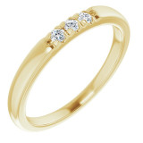 14K Yellow .09 CTW Diamond French-Set Anniversary Band - 124030605P photo