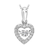 Gems One 14KT White Gold & Diamond Rhythm Of Love Neckwear Pendant  - 1/5 ctw - ROL1021-4WC photo