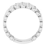14K White Infinity-Inspired Ring - 51713101P photo 2