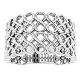 14K White Infinity-Inspired Ring - 51713101P photo 3
