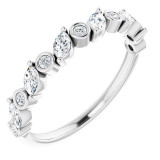 14K White 3/8 CTW Diamond Anniversary Band - 123575600P photo