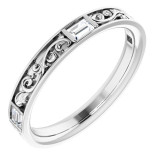 14K White 1/4 CTW Diamond Anniversary Band - 123683600P photo