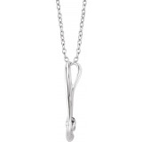 14K White 1/6 CTW Diamond Infinity-Inspired 16-18 Necklace - 65272360002P photo 2