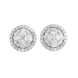 Gems One 14Kt White Gold Diamond (1Ctw) Earring - ER10249-4WC photo
