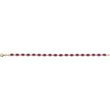 14K Yellow Lab-Grown Ruby 7.25 Bracelet - 651539103P photo 2