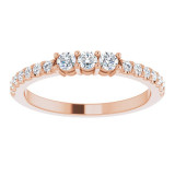 14K Rose 1/3 CTW Diamond Anniversary Band - 124006606P photo 3