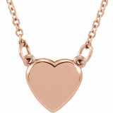 14K Rose Heart 18 Necklace - 85930102P photo