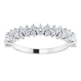 14K White 3/4 CTW Diamond Anniversary Band - 123706600P photo 3