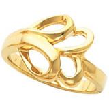 10K Yellow Freeform Ring - 5706105270P photo