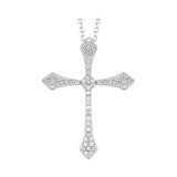 Gems One 14Kt White Gold Diamond (1/20 Ctw) Pendant - PD30874-4WD photo
