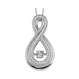 Gems One 10KT White Gold & Diamond Rhythm Of Love Neckwear Pendant   - 1/6 ctw - ROL1202-1WC photo